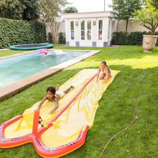 SWIM ESSENTIALS | DOUBLE WATERSLIDE - RACING SPRINKLER (5.5M) by SWIM ESSENTIALS - The Playful Collective