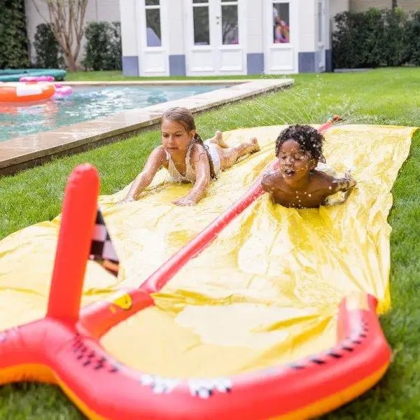 SWIM ESSENTIALS | DOUBLE WATERSLIDE - RACING SPRINKLER (5.5M) by SWIM ESSENTIALS - The Playful Collective