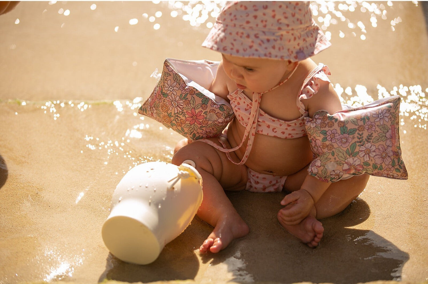 SWIM ESSENTIALS | INFLATABLE ARMBANDS - PINK BLOSSOM (2 - 6Y) *PRE - ORDER* by SWIM ESSENTIALS - The Playful Collective