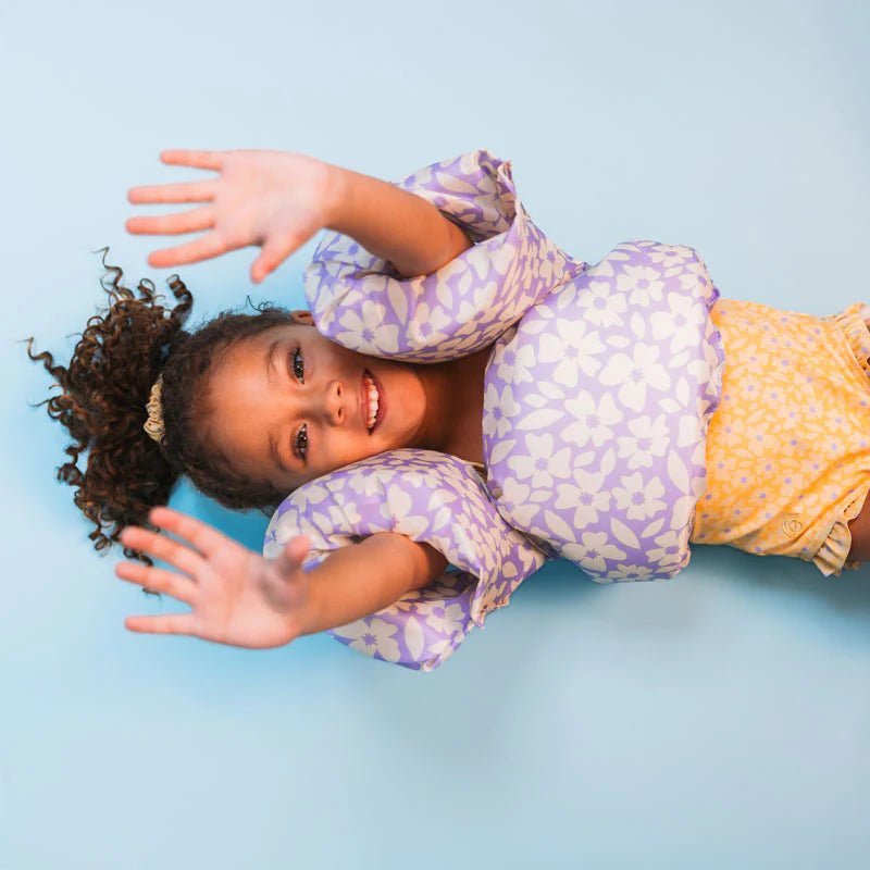 SWIM ESSENTIALS | PUDDLE JUMPER SWIM VEST - FLORISH PURPLE (2 - 6Y) by SWIM ESSENTIALS - The Playful Collective