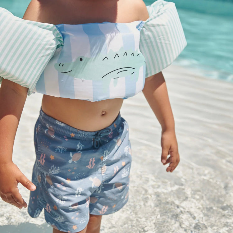 SWIM ESSENTIALS | PUDDLE JUMPER SWIM VEST - GREEN CROCODILE (2 - 6Y) by SWIM ESSENTIALS - The Playful Collective