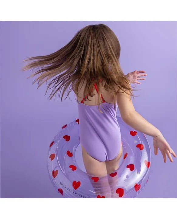 SWIM ESSENTIALS | SWIM RING - LILAC HEARTS (90CM) *PRE - ORDER* by SWIM ESSENTIALS - The Playful Collective