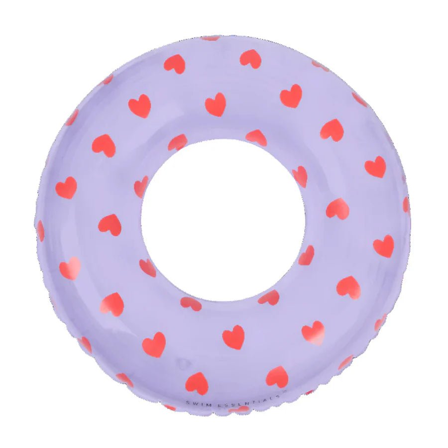 SWIM ESSENTIALS | SWIM RING - LILAC HEARTS (90CM) *PRE - ORDER* by SWIM ESSENTIALS - The Playful Collective