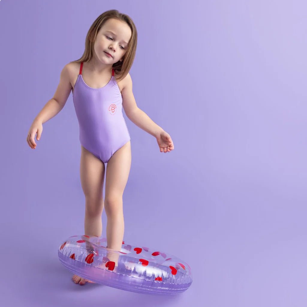 SWIM ESSENTIALS | SWIM RING - LILAC HEARTS (90CM) *PRE - ORDER* by SWIM ESSENTIALS - The Playful Collective