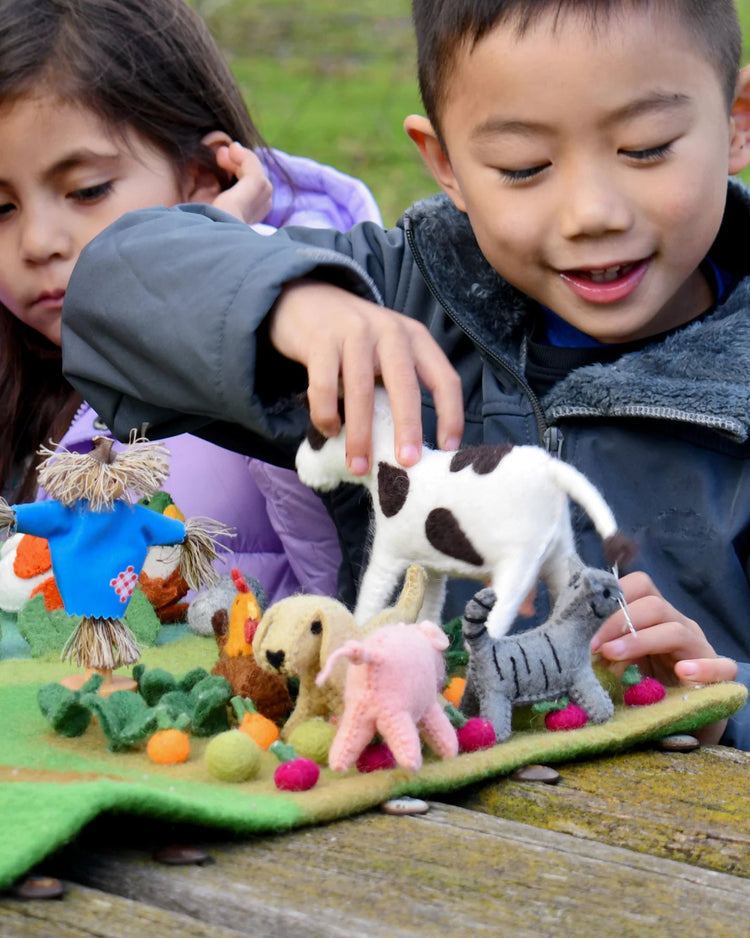 TARA TREASURES | FELT COW FARM ANIMAL TOY by TARA TREASURES - The Playful Collective