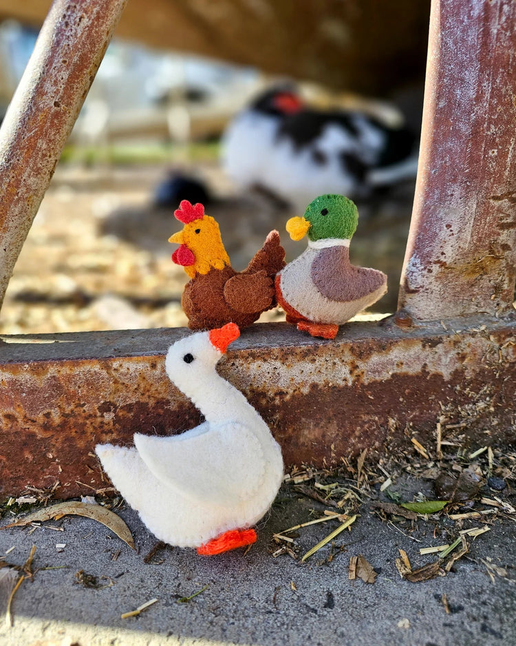 TARA TREASURES | FELT DUCK FARM ANIMAL TOY by TARA TREASURES - The Playful Collective