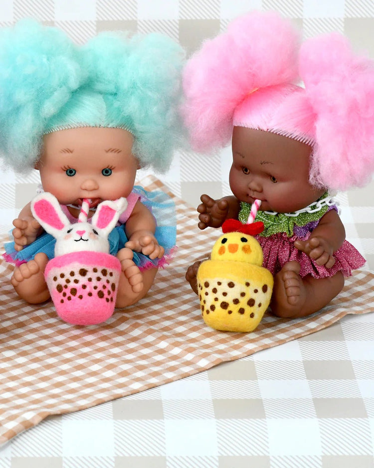 TARA TREASURES | FELT EASTER CHICK BOBA BUBBLE TEA DRINK by TARA TREASURES - The Playful Collective