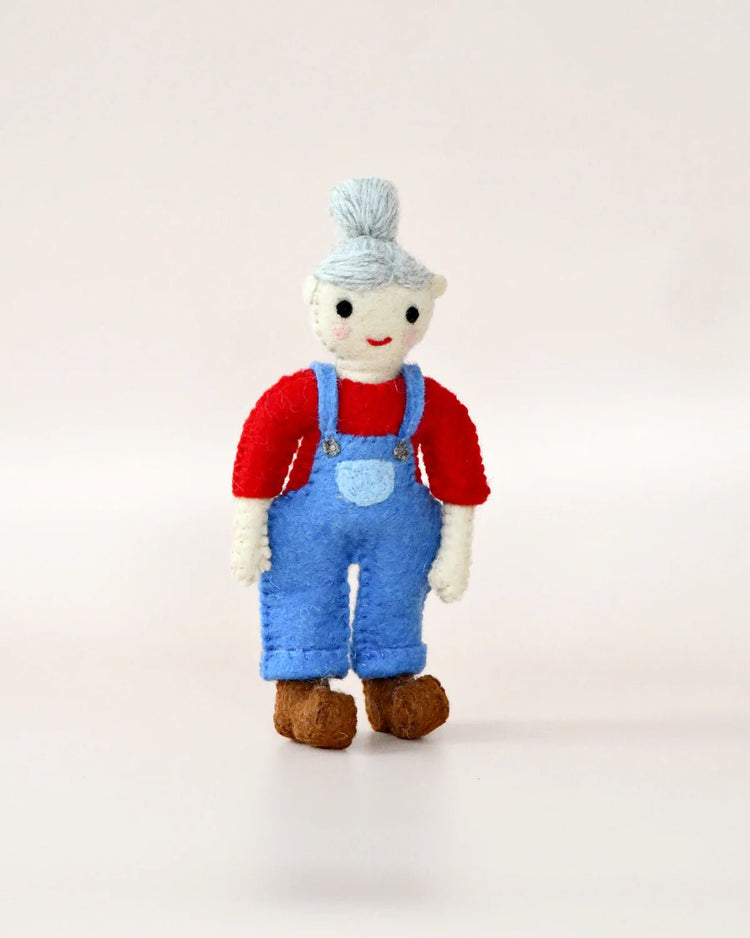 TARA TREASURES | FELT OLD MACDONALD FEMALE FARMER TOY - LITTLE WOOLLY VISION X TARA TREASURES by TARA TREASURES - The Playful Collective