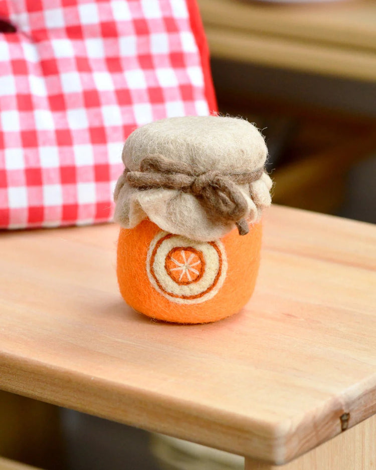 TARA TREASURES | FELT ORANGE MARMALADE JAR by TARA TREASURES - The Playful Collective