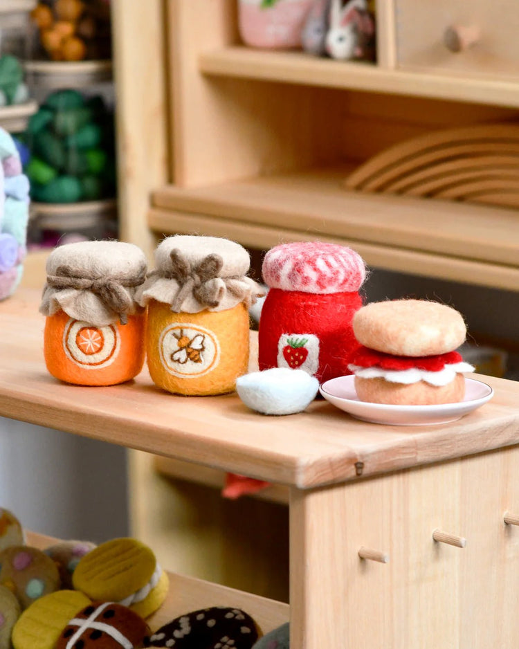 TARA TREASURES | FELT ORANGE MARMALADE JAR by TARA TREASURES - The Playful Collective