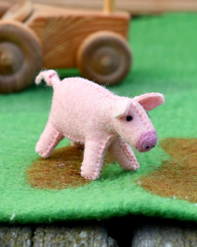 TARA TREASURES | FELT PIG FARM ANIMAL TOY by TARA TREASURES - The Playful Collective
