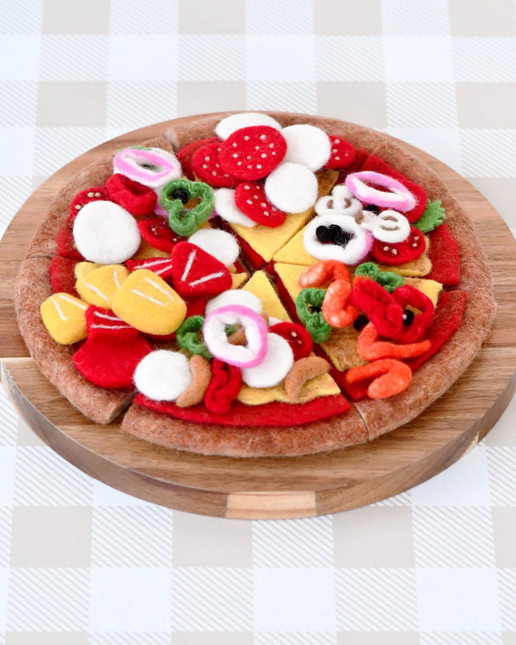 TARA TREASURES | FELT PIZZA SLICE - PEPPERONI by TARA TREASURES - The Playful Collective