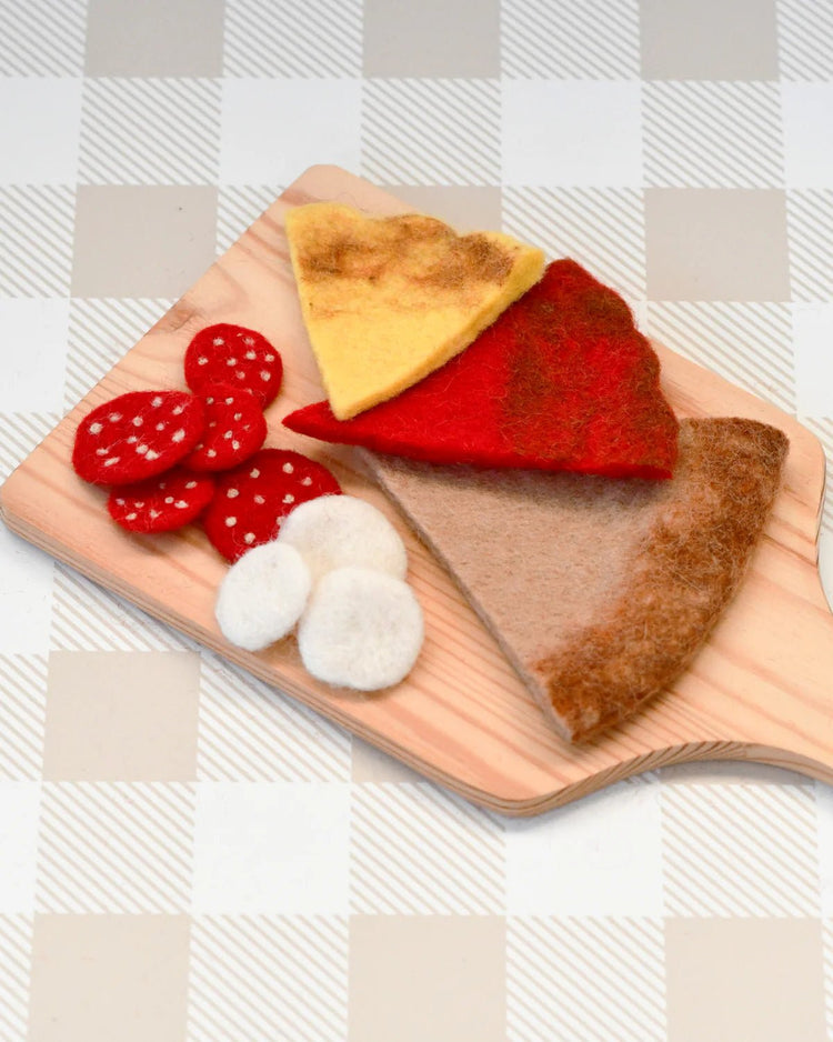 TARA TREASURES | FELT PIZZA SLICE - PEPPERONI by TARA TREASURES - The Playful Collective