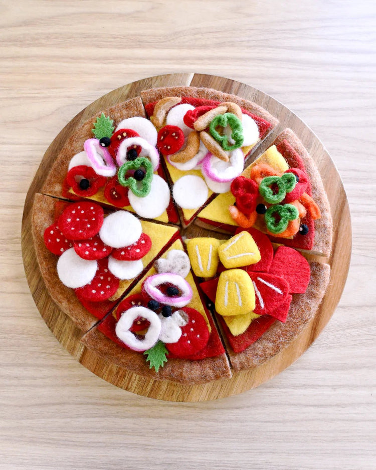 TARA TREASURES | FELT PIZZA SLICE - PEPPERONI by TARA TREASURES - The Playful Collective