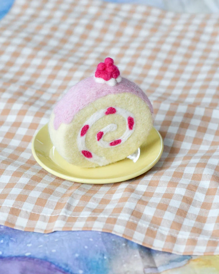 TARA TREASURES | FELT STRAWBERRY SWISS ROLL by TARA TREASURES - The Playful Collective