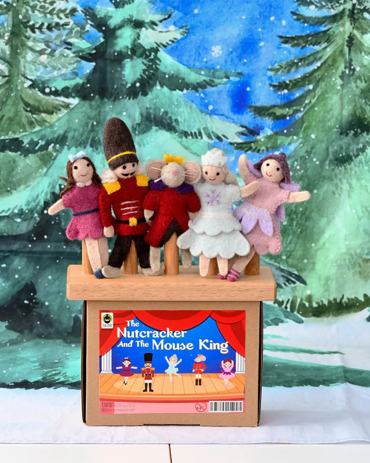 TARA TREASURES | NUTCRACKER AND THE MOUSE KING FINGER PUPPET SET by TARA TREASURES - The Playful Collective