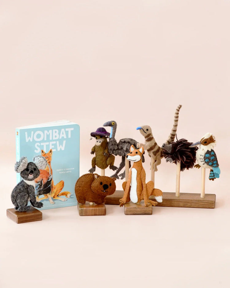 TARA TREASURES | WOMBAT STEW FINGER PUPPET SET (OFFICIAL SCHOLASTIC AUSTRALIA LICENSED) by TARA TREASURES - The Playful Collective