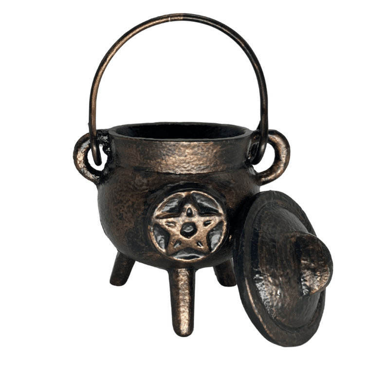 THE PLAYFUL COLLECTIVE | MINI PENTAGRAM CAST IRON CAULDRON - ANTIQUE by THE PLAYFUL COLLECTIVE - The Playful Collective