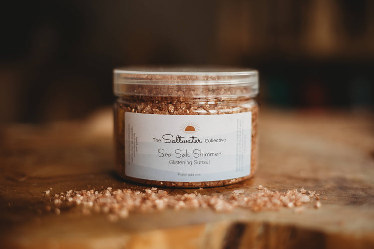 THE SALTWATER COLLECTIVE | GLISTENING SUNSET - SEA SALT SHIMMERS 250G by THE SALTWATER COLLECTIVE - The Playful Collective