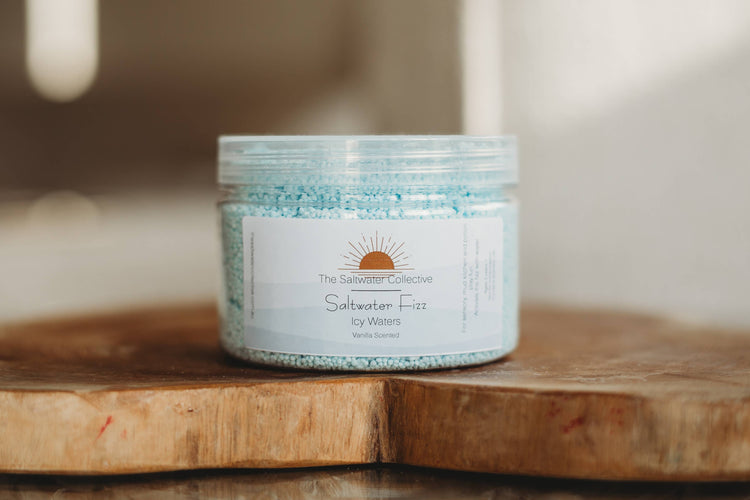 THE SALTWATER COLLECTIVE | ICY WATERS - SALTWATER FIZZ 250G by THE SALTWATER COLLECTIVE - The Playful Collective
