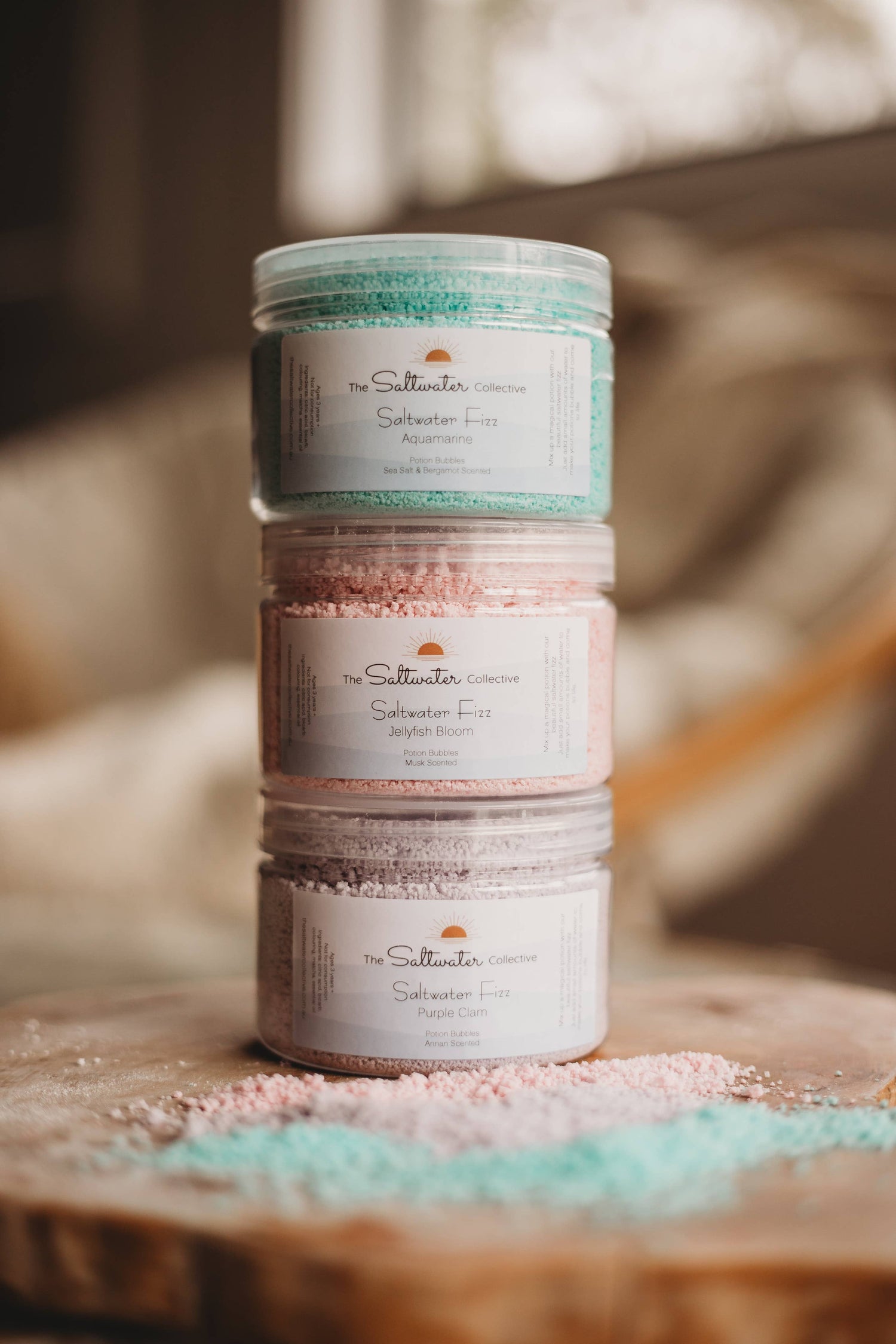 THE SALTWATER COLLECTIVE | PURPLE CLAM - SALTWATER FIZZ 250G by THE SALTWATER COLLECTIVE - The Playful Collective