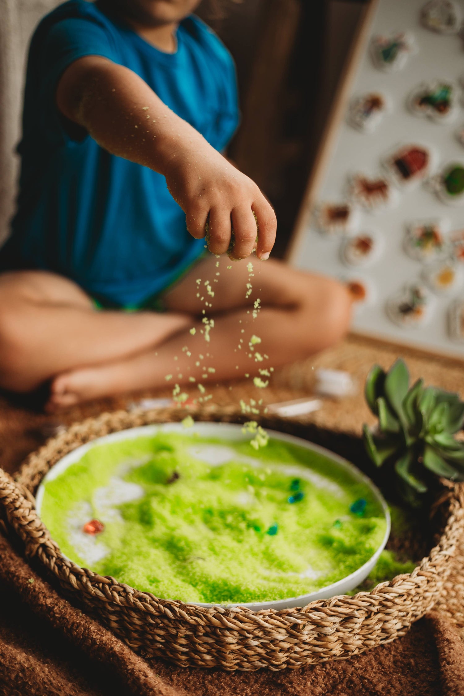 THE SALTWATER COLLECTIVE | SEA GRASS FLUFF - GREEN INSTANT SNOW by THE SALTWATER COLLECTIVE - The Playful Collective