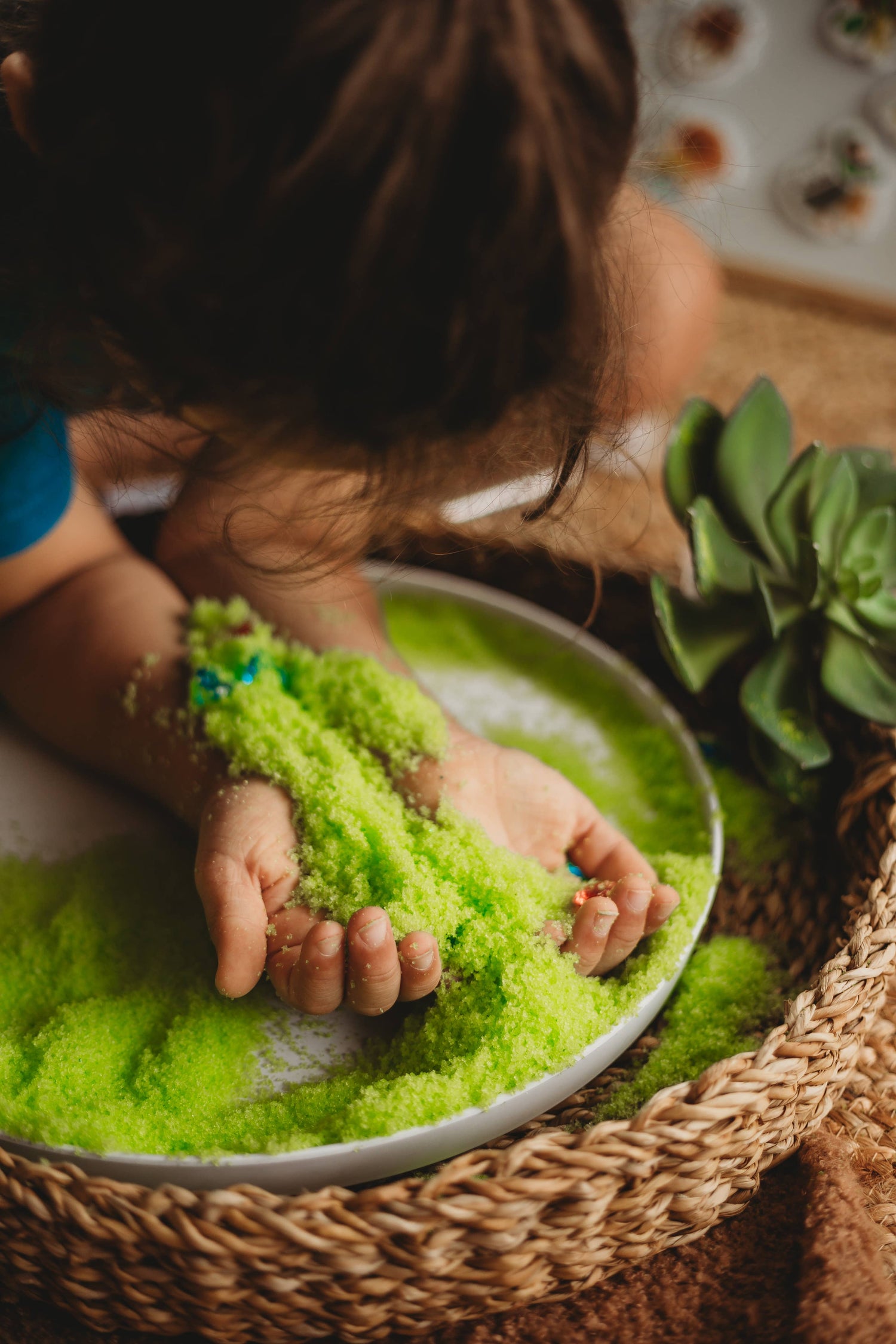 THE SALTWATER COLLECTIVE | SEA GRASS FLUFF - GREEN INSTANT SNOW by THE SALTWATER COLLECTIVE - The Playful Collective