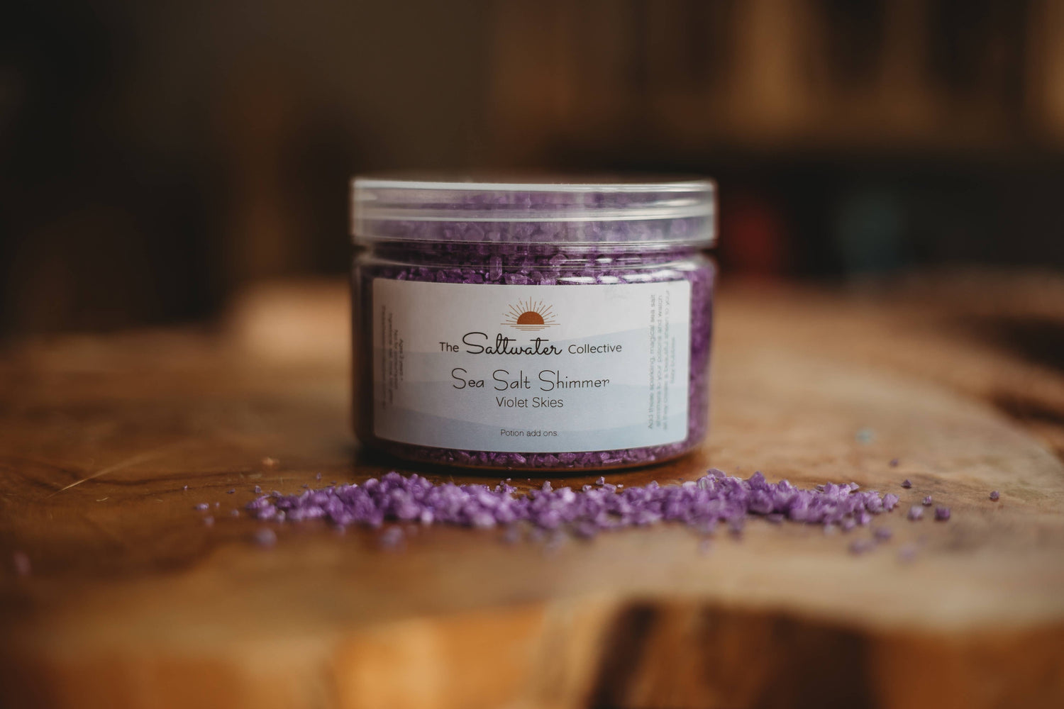 THE SALTWATER COLLECTIVE | VIOLET SKIES - SEA SALT SHIMMERS 250G by THE SALTWATER COLLECTIVE - The Playful Collective