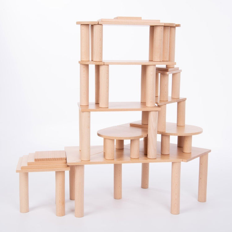 TICKIT | NATURAL ARCHITECT SHAPES & COLUMNS - 64PCS by TICKIT - The Playful Collective