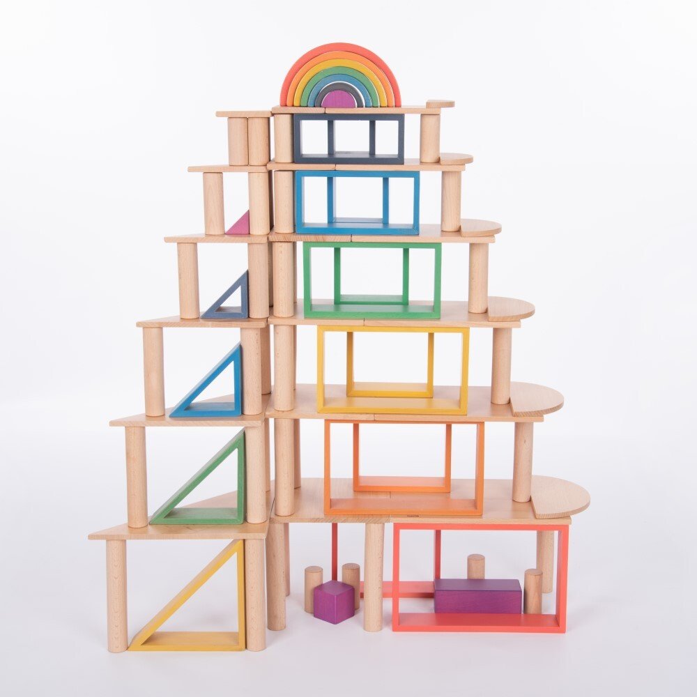TICKIT | NATURAL ARCHITECT SHAPES & COLUMNS - 64PCS by TICKIT - The Playful Collective