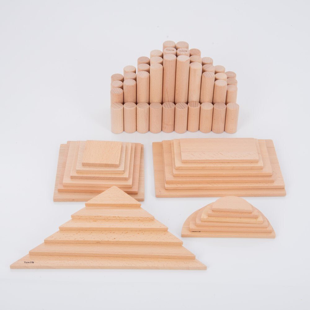 TICKIT | NATURAL ARCHITECT SHAPES & COLUMNS - 64PCS by TICKIT - The Playful Collective