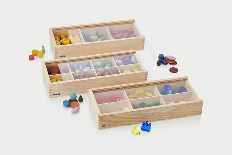 TICKIT | WOODEN DISCOVERY BOXES - 3PK by TICKIT - The Playful Collective