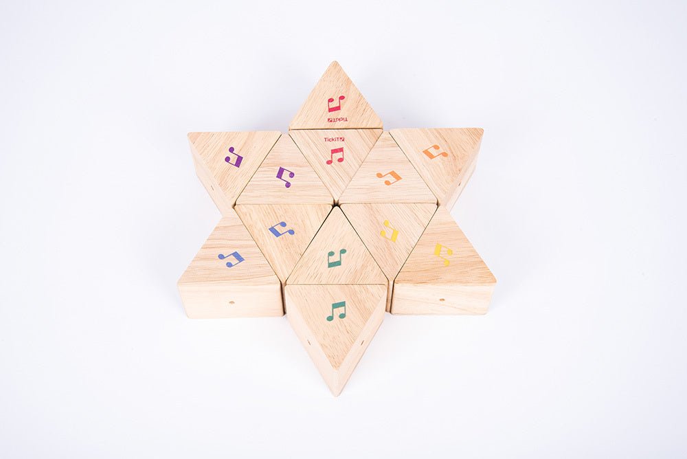 TICKIT | WOODEN SOUND PRISM SET - 12PK by TICKIT - The Playful Collective