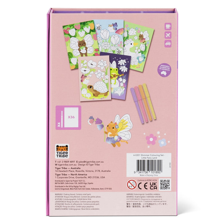 TIGER TRIBE | SHIMMER COLOURING SET - LITTLE FAIRY LAND by TIGER TRIBE - The Playful Collective