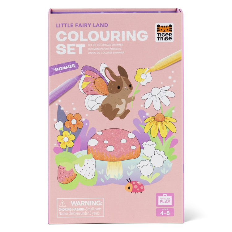 TIGER TRIBE | SHIMMER COLOURING SET - LITTLE FAIRY LAND by TIGER TRIBE - The Playful Collective