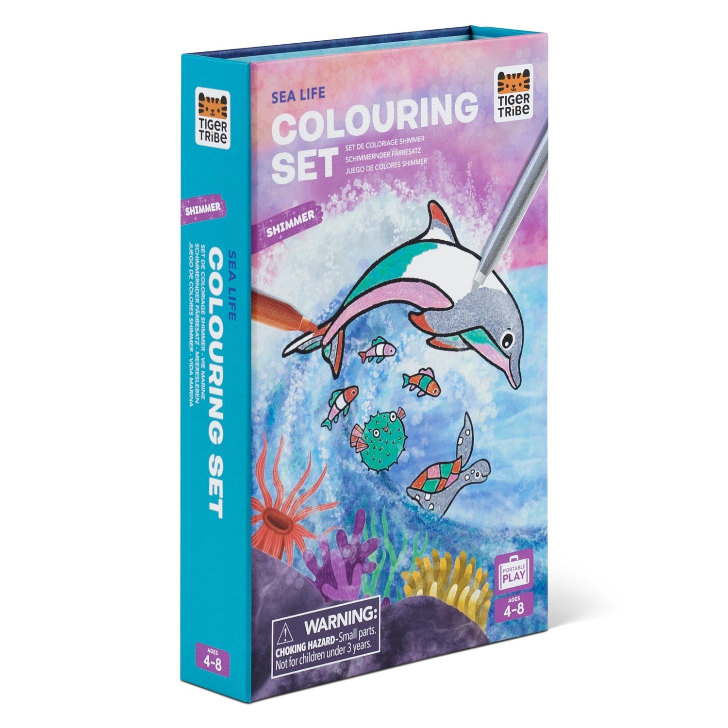 TIGER TRIBE | SHIMMER COLOURING SET - SEA LIFE by TIGER TRIBE - The Playful Collective