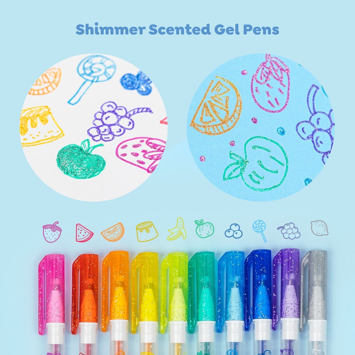 TIGER TRIBE | SHIMMER SCENTED GEL PENS by TIGER TRIBE - The Playful Collective