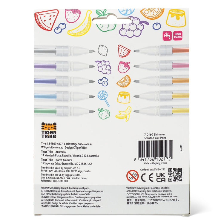 TIGER TRIBE | SHIMMER SCENTED GEL PENS by TIGER TRIBE - The Playful Collective