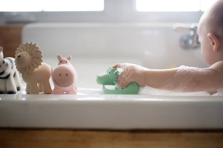 TIKIRI | NATURAL RUBBER BABY RATTLE & BATH TOY SET - MY FIRST ZOO ANIMALS by TIKIRI - The Playful Collective