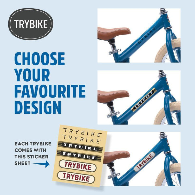 TRYBIKE | STEEL 2-IN-1 TRICYCLE & BALANCE BIKE - BLUE WITH HANDLEBAR BAG *NEW - PRE-ORDER NOW!* by TRYBIKE - The Playful Collective
