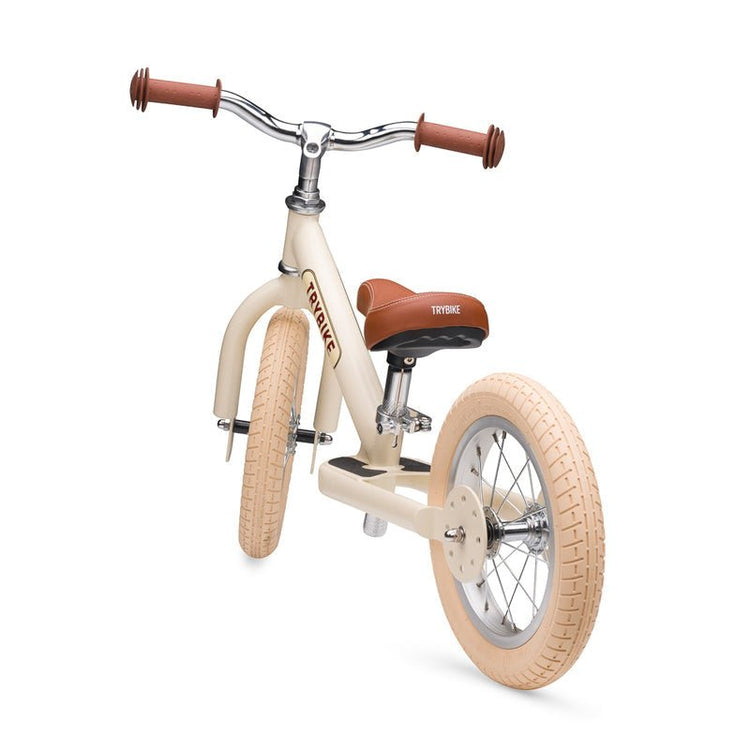 TRYBIKE | STEEL 2-IN-1 TRICYCLE & BALANCE BIKE - CREAM WITH HANDLEBAR BAG *NEW - PRE-ORDER NOW!* by TRYBIKE - The Playful Collective
