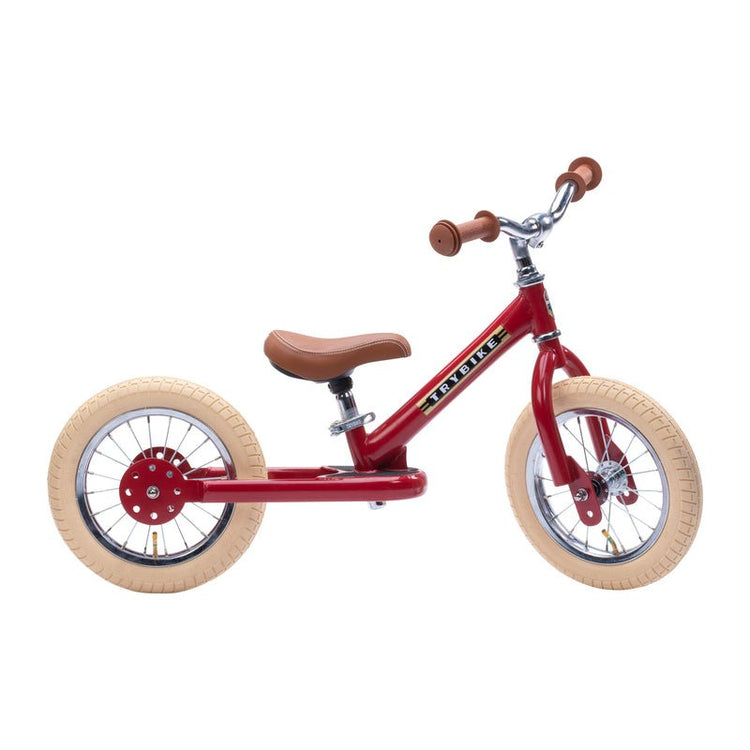 TRYBIKE | STEEL 2-IN-1 TRICYCLE & BALANCE BIKE - RED WITH HANDLEBAR BAG *NEW - PRE-ORDER NOW!* by TRYBIKE - The Playful Collective