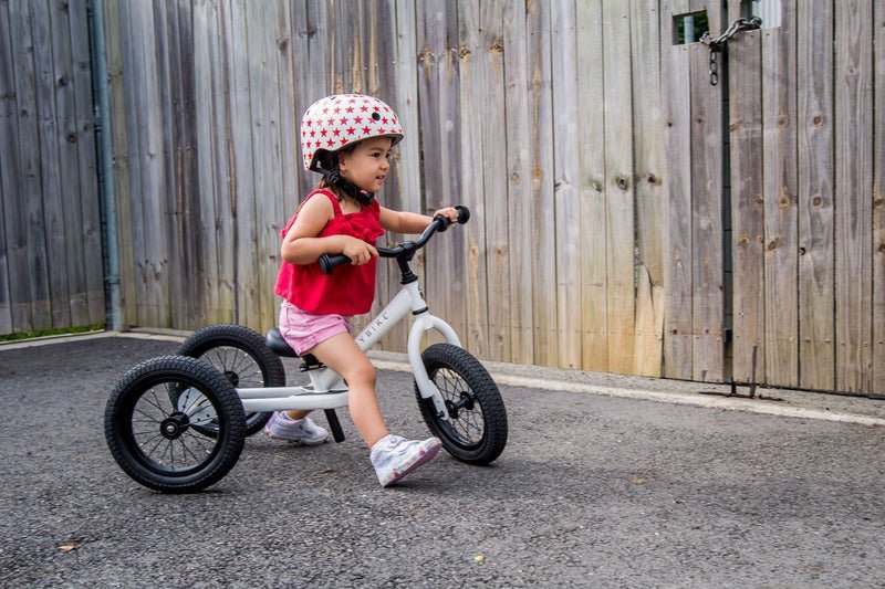 TRYBIKE | STEEL 2-IN-1 TRICYCLE & BALANCE BIKE - WHITE WITH HANDLEBAR BAG *NEW - PRE-ORDER NOW* by TRYBIKE - The Playful Collective