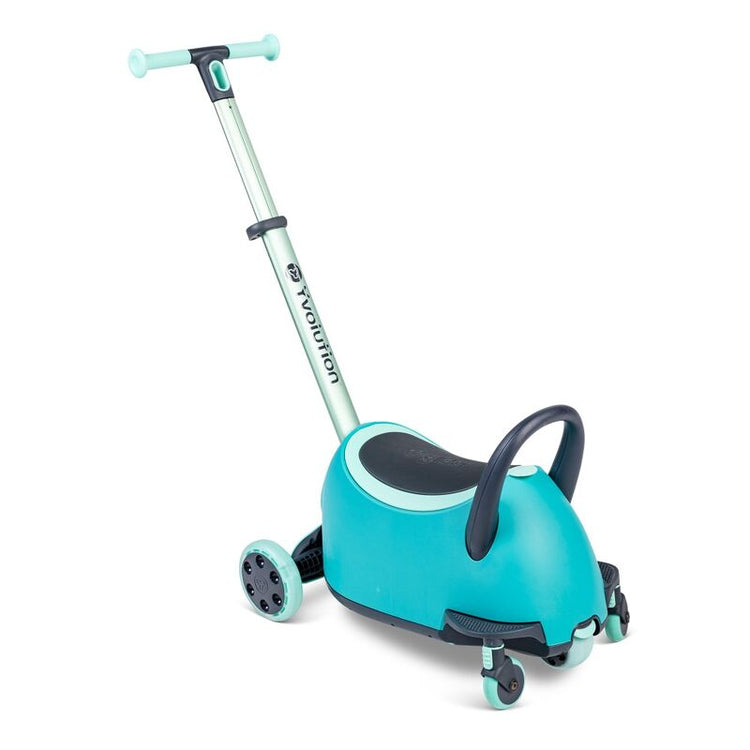 YVOLUTION | GLIDER LUNA 5 - in - 1 SCOOTER & RIDE ON - GREEN GLIDER by YVOLUTION - The Playful Collective