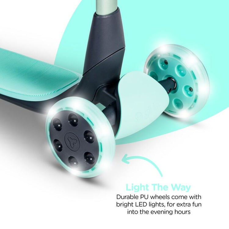 YVOLUTION | GLIDER LUNA 5 - in - 1 SCOOTER & RIDE ON - GREEN GLIDER by YVOLUTION - The Playful Collective