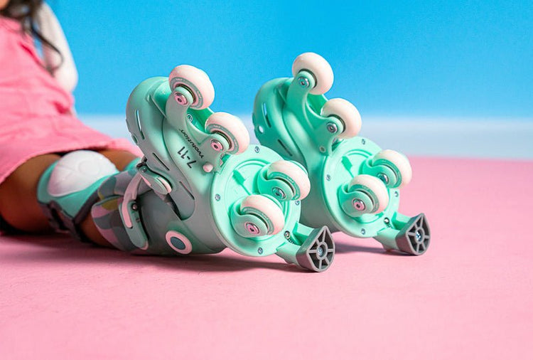 YVOLUTION | KIDS TWISTA LEARNER SKATES (SIZE 7 - 11) - GREEN SKATES ONLY by YVOLUTION - The Playful Collective