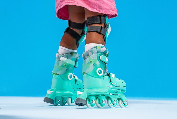 YVOLUTION | KIDS TWISTA LEARNER SKATES (SIZE 7 - 11) - GREEN SKATES ONLY by YVOLUTION - The Playful Collective