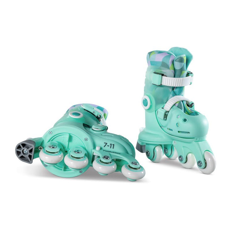 YVOLUTION | KIDS TWISTA LEARNER SKATES (SIZE 7 - 11) - GREEN SKATES ONLY by YVOLUTION - The Playful Collective