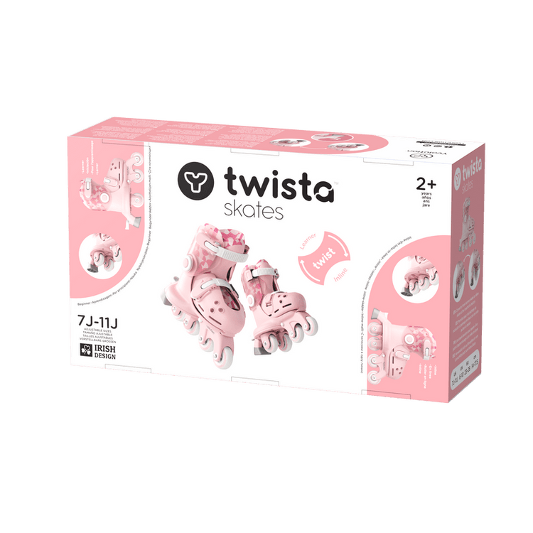 YVOLUTION | KIDS TWISTA LEARNER SKATES (SIZE 7 - 11) - PINK *PRE - ORDER* SKATES ONLY by YVOLUTION - The Playful Collective