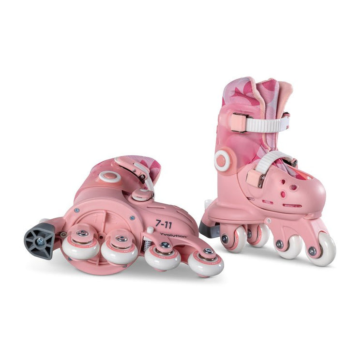 YVOLUTION | KIDS TWISTA LEARNER SKATES (SIZE 7 - 11) - PINK *PRE - ORDER* SKATES ONLY by YVOLUTION - The Playful Collective